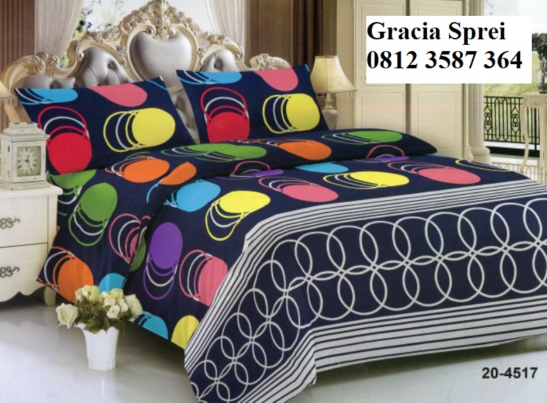 <p>Sprei Disperse Polkadot Pelangi, sprei akan mem